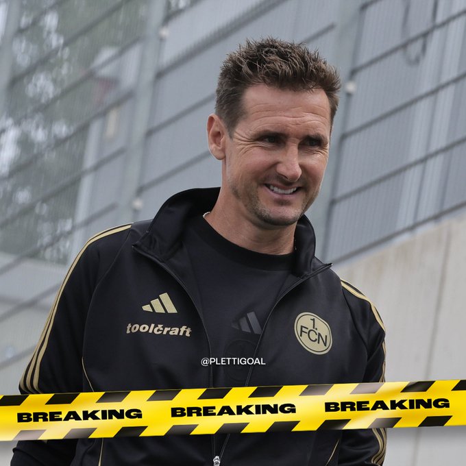 De Sky: Klose está a punto de renovar su contrato con Nuremberg y el nuevo contrato se firmará hasta 2028
