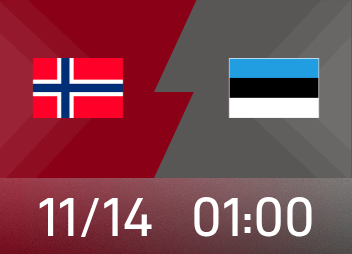 Avance de la Copa del Mundo: Se espera que la victoria de Noruega avance a la Copa del Mundo y Estonia enfrentará la batalla por el honor.
