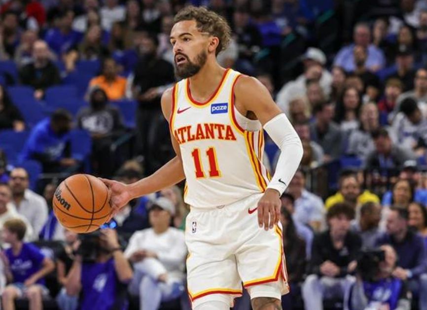 Trae Young anotó 10 puntos y 8 asistencias en la mitad, Alexander Walker le hizo un PK a su primo y no se quedó atrás