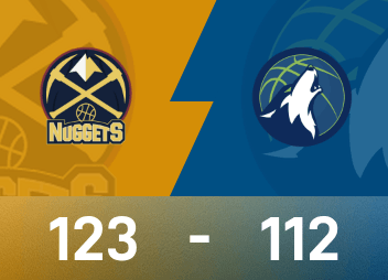 Informe del partido de la NBA: Jokic anotó 27 puntos, 12 rebotes y 11 asistencias, los Nuggets derrotaron a los Timberwolves 123-112