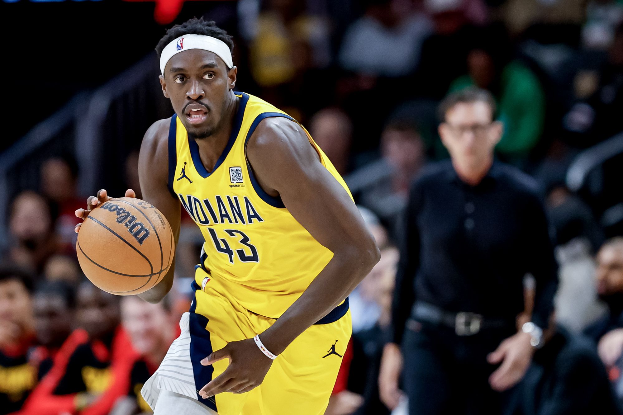 Siakam acertó 4 de 8 triples en la mitad y anotó 18 puntos, y anotó 13 puntos en el segundo cuarto.